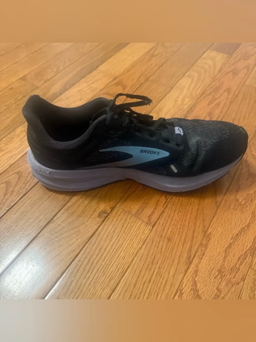 Brooks Launch 9 Womens 10 Shoes Running Walking Sneaker Black Blue - Picture 8 of 11